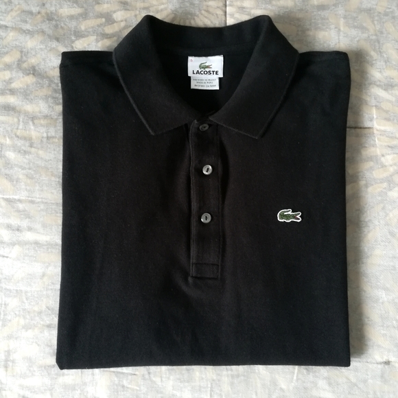 Lacoste Other - Lacoste Men's black short sleeve blouse size M